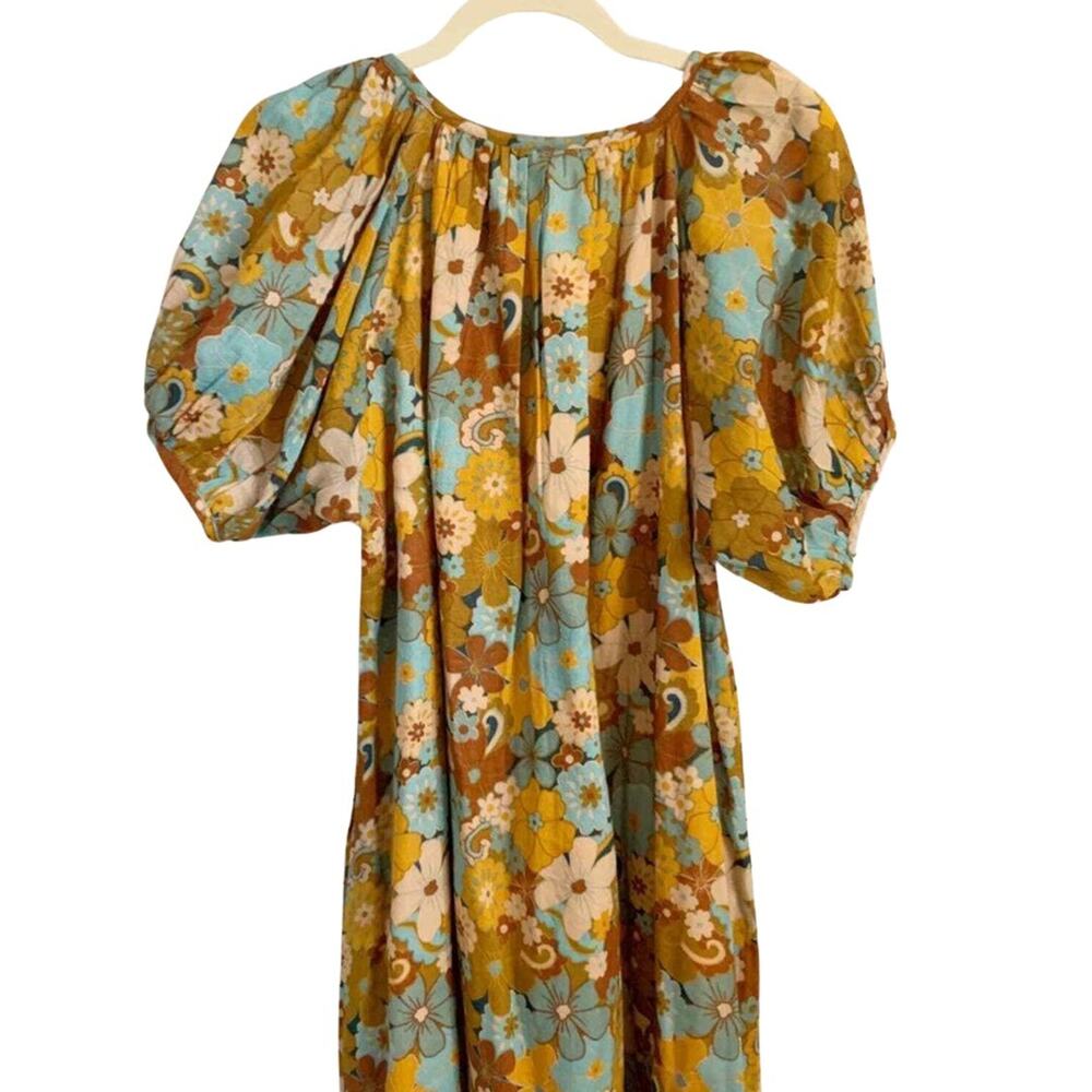 Sundry Retro Floral Maxi Dress Small NWT - Picture 5 of 9